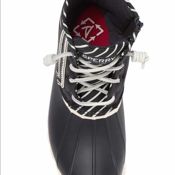 Sperry Saltwater Bionic navy  Duck Boot - Picture 2 of 10